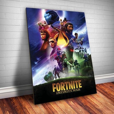 Placa Decorativa Fortnite Marvel 01